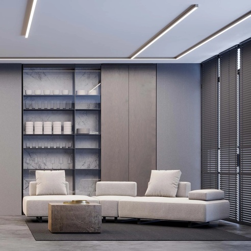 Профиль SL-LINE-5050-LW-2000 ANOD OLIVE GREY (Arlight, Алюминий)