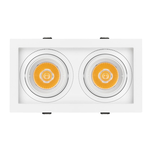 Светильник MS-VORTEX-BUILT-S210x117-2x20W Warm3000 (WH-WH, 20 deg, 230V) (Arlight, IP20 Металл, 5 лет)