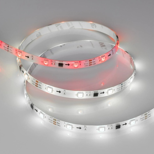 Лента светодиодная герметичная SPI-SE-B30-10mm 12V RGB-PX3 (7.2W/m, IP65, 5060, 5m) (Arlight, бегущий огонь)