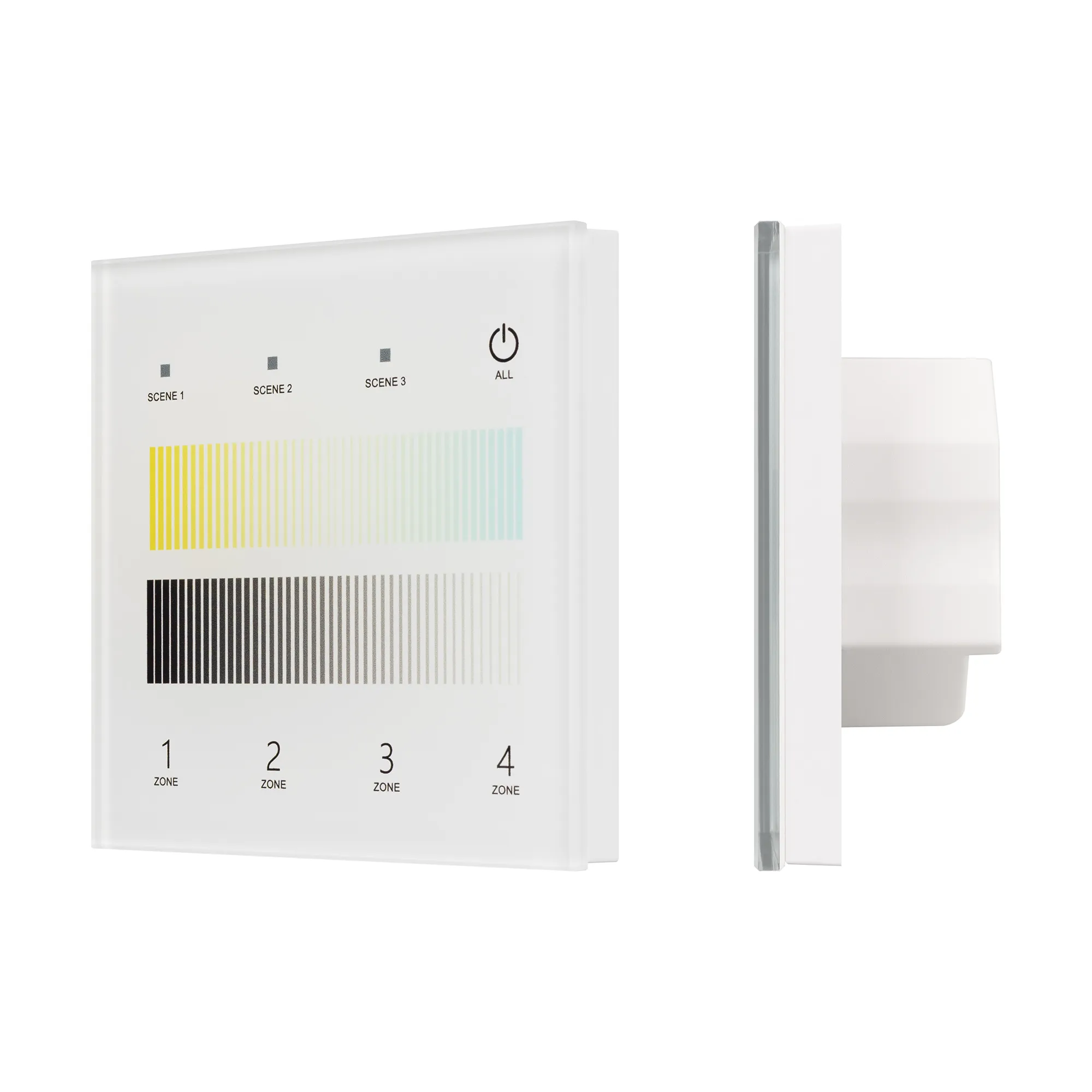 INTELLIGENT ARLIGHT Сенсорная панель SMART-DALI-301-11-4G-3SC-DT8 Белая (230V, встраиваемая, 2.4G) (IARL, IP20 Пластик, 5 лет) - изображение товара