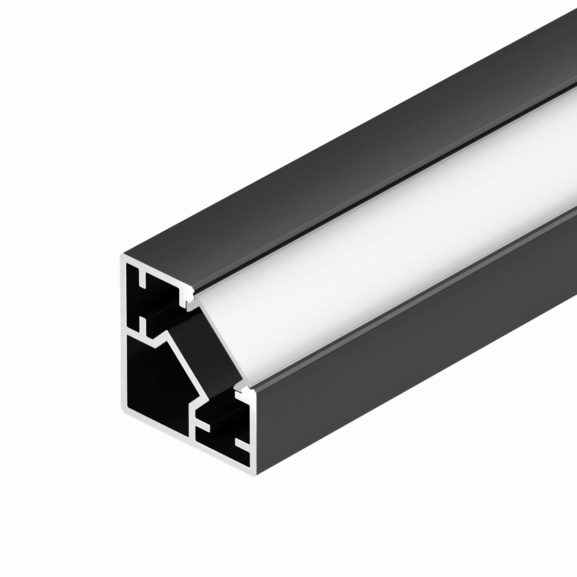 Профиль SL-KUB-DISPLAY-2525-2000 ANOD BLACK (Arlight, Алюминий) - изображение товара