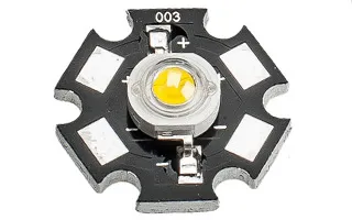 Мощный светодиод ES-STAR-3W White 220Lm 6000K (ANR, STAR type)