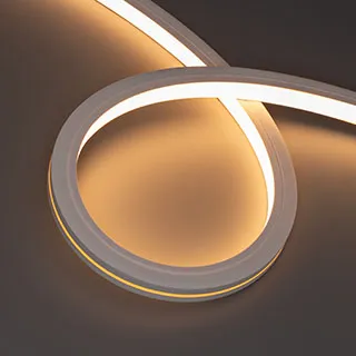 Лента герметичная MOONLIGHT-PRO-TOP-X320-16x16mm 48V Warm3000 (10 W/m, IP67, 30m, wire x2) (Arlight, Вывод боковой, 7 лет) - изображение товара