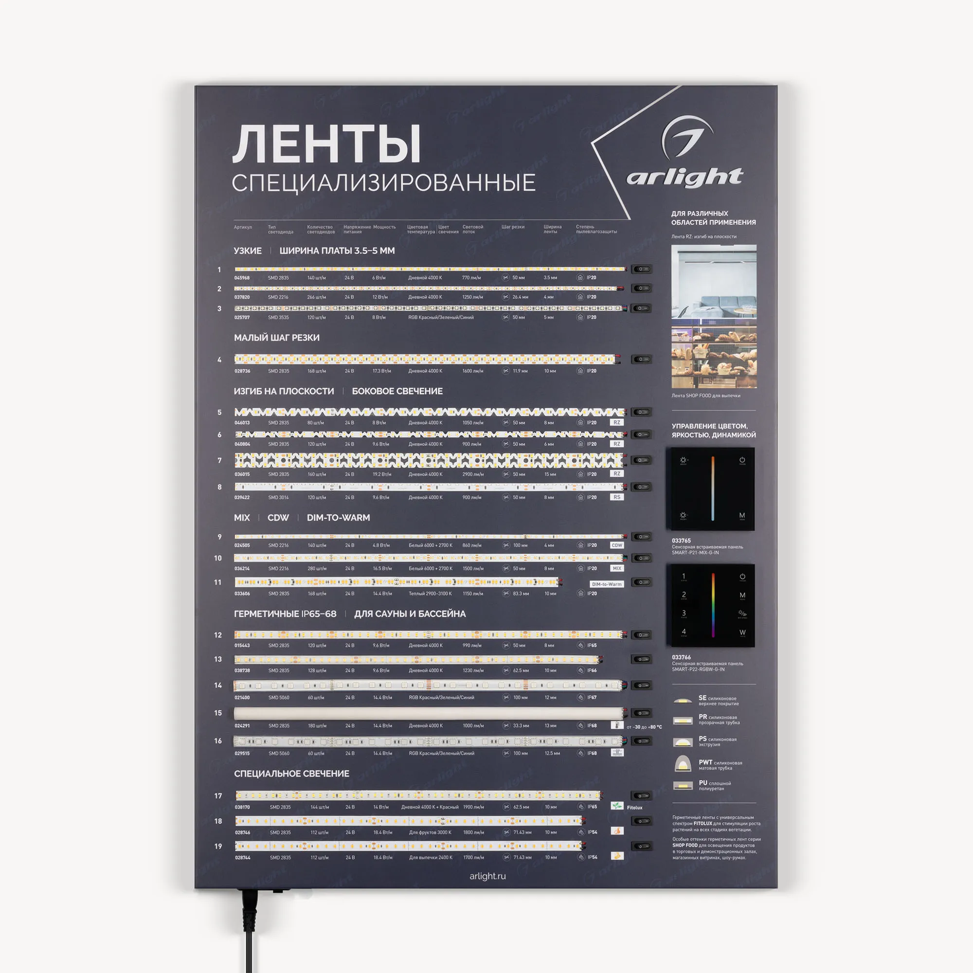 Стенд Ленты Специализированные ARL-RT-LUX-03-830x600mm (230V) (Arlight, -) - изображение товара