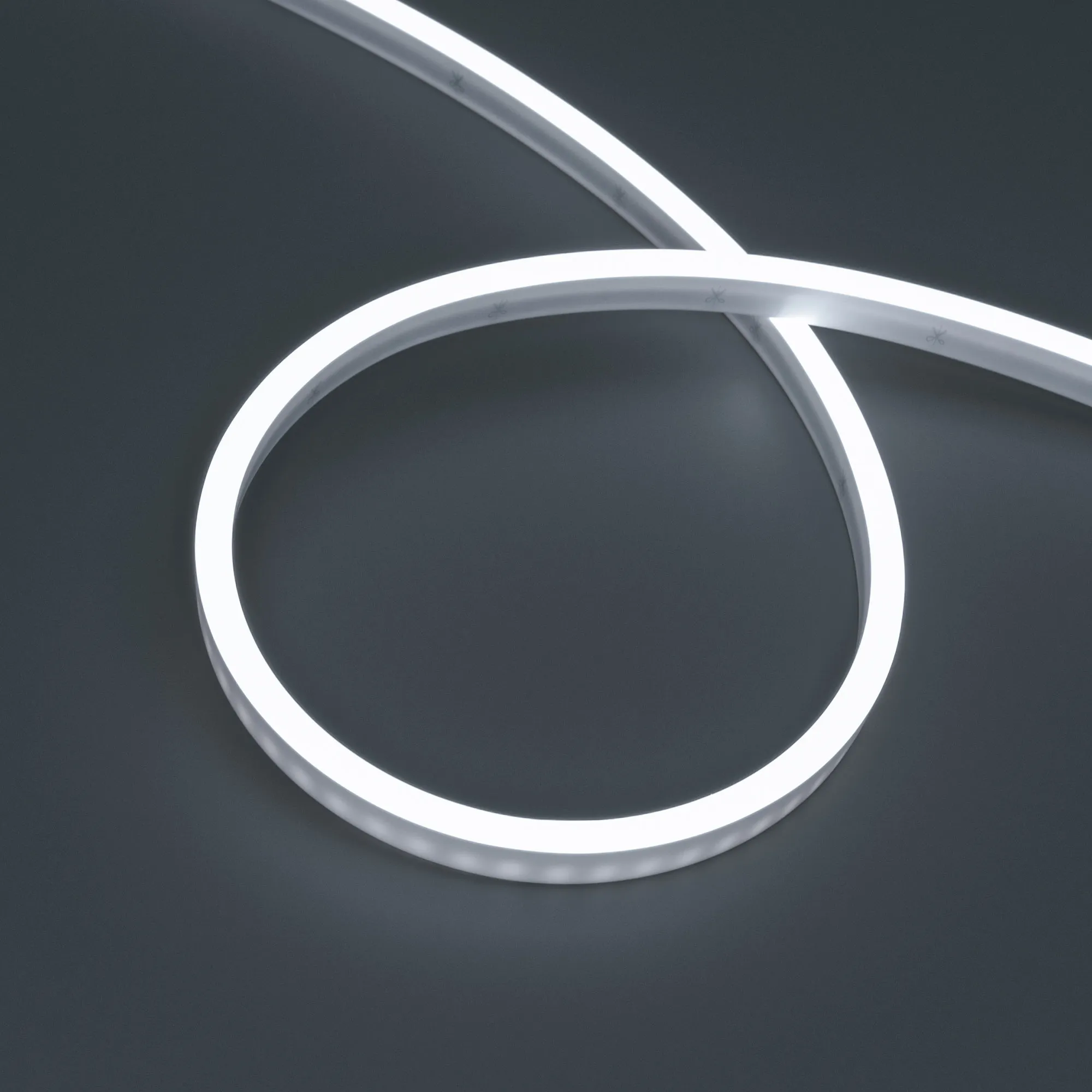 Лента герметичная WAVE-SIDE-PU-A120-06x12mm 24V White5700 (8 W/m, IP68, 3m, wire x1) (Arlight, Вывод боковой, 3 года) - изображение товара