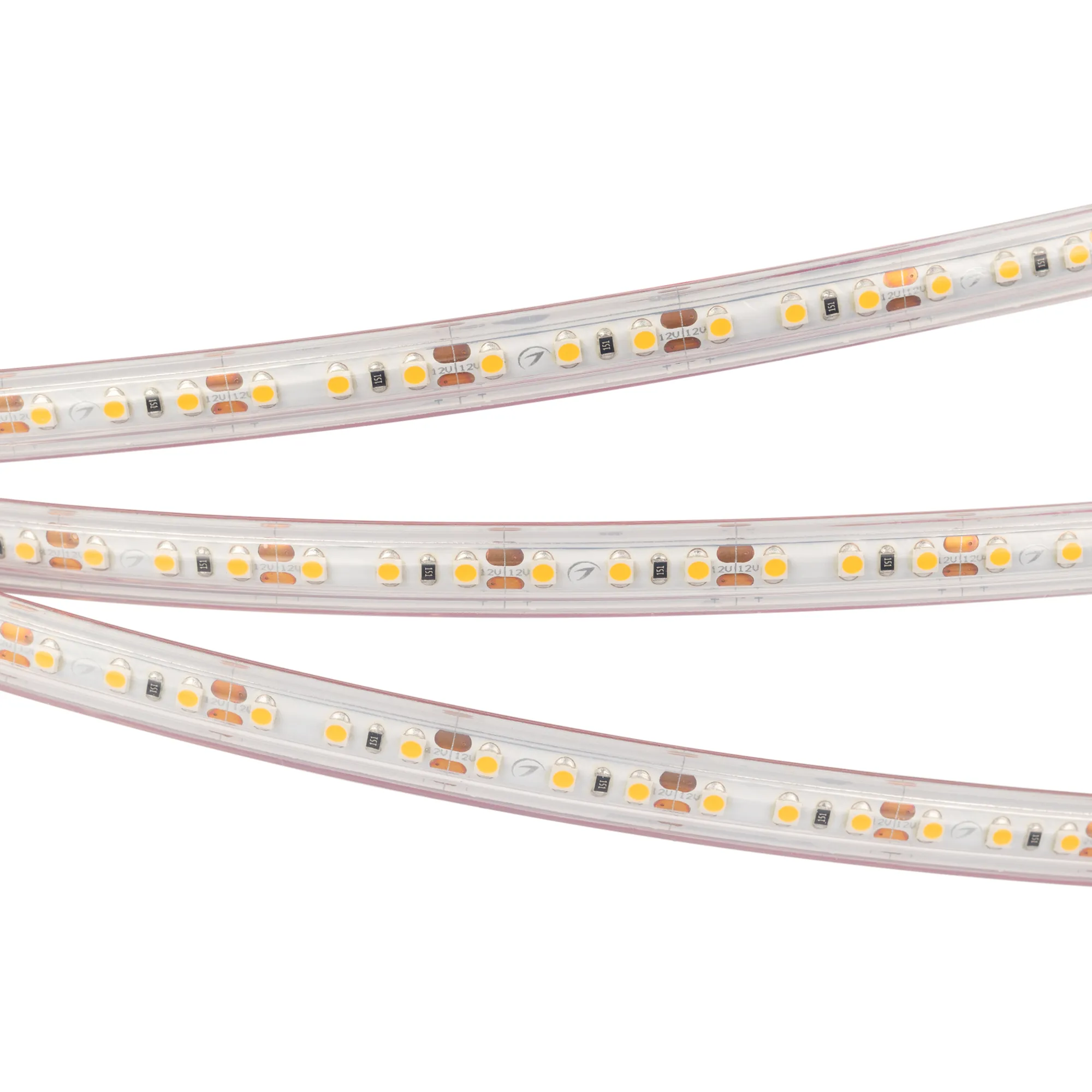 Лента светодиодная RTW 2-5000PS 12V Warm3000 2x (3528, 600 LED, LUX) (Arlight, 9.6 Вт/м, IP67) - изображение товара