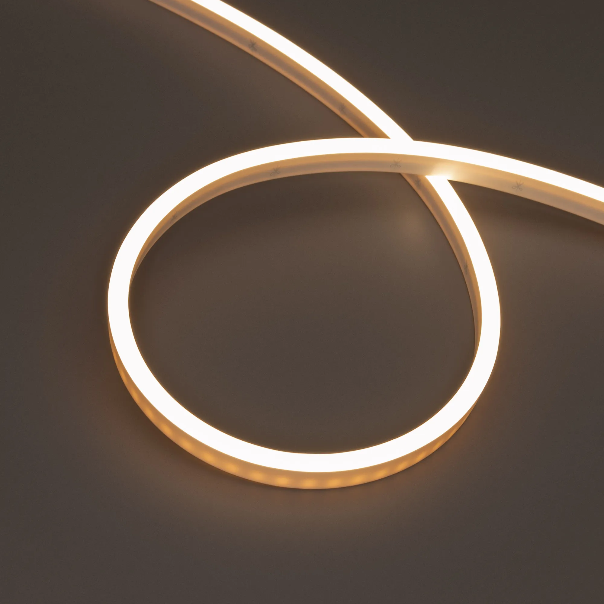 Лента герметичная WAVE-SIDE-PU-A120-06x12mm 24V Warm3500 (8 W/m, IP68, 5m, wire x2) (Arlight, Вывод боковой, 3 года) - изображение товара