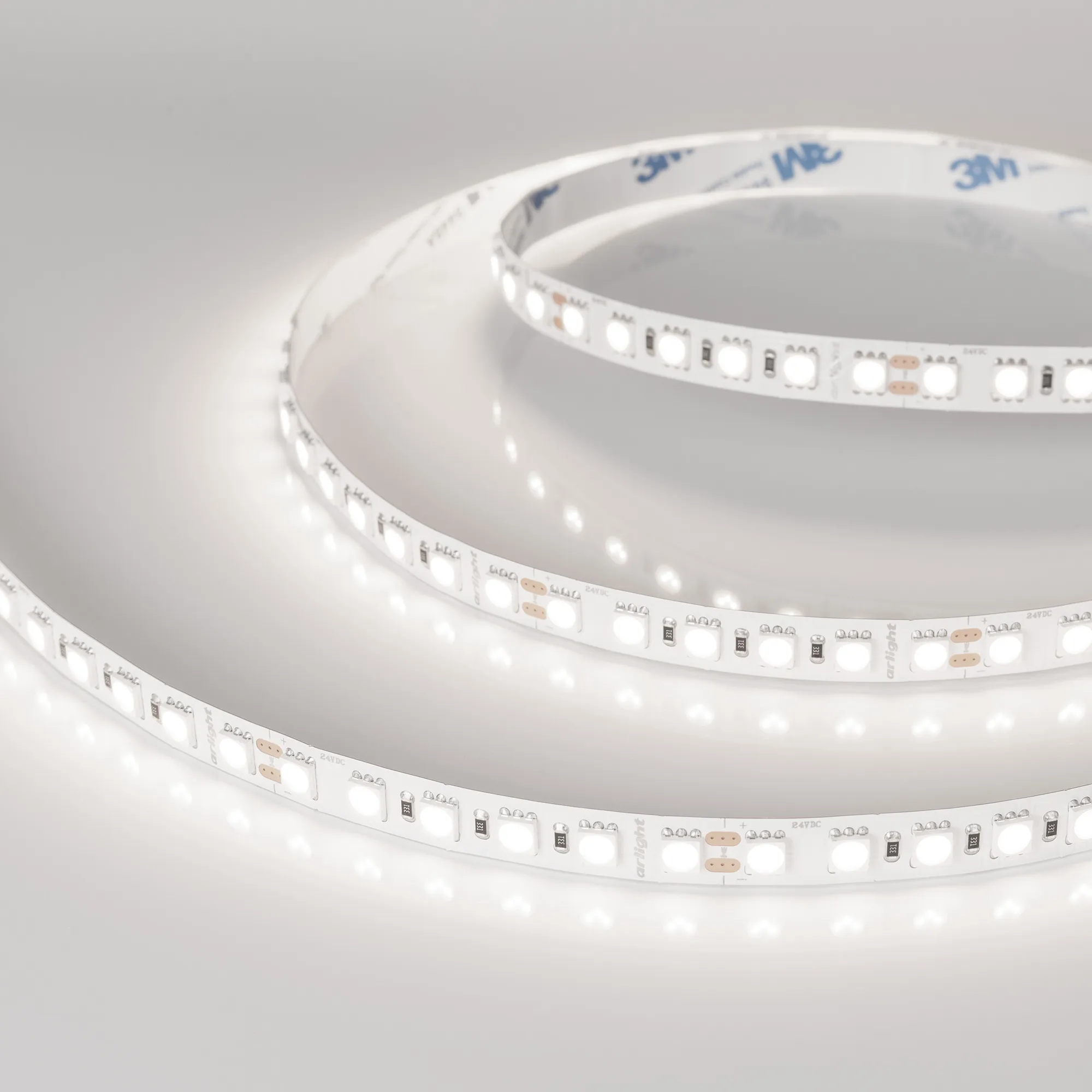 Лента светодиодная RT-B96-10mm 24V Day5000 (23 W/m, IP20, 5060, 5m) (Arlight, Открытый)