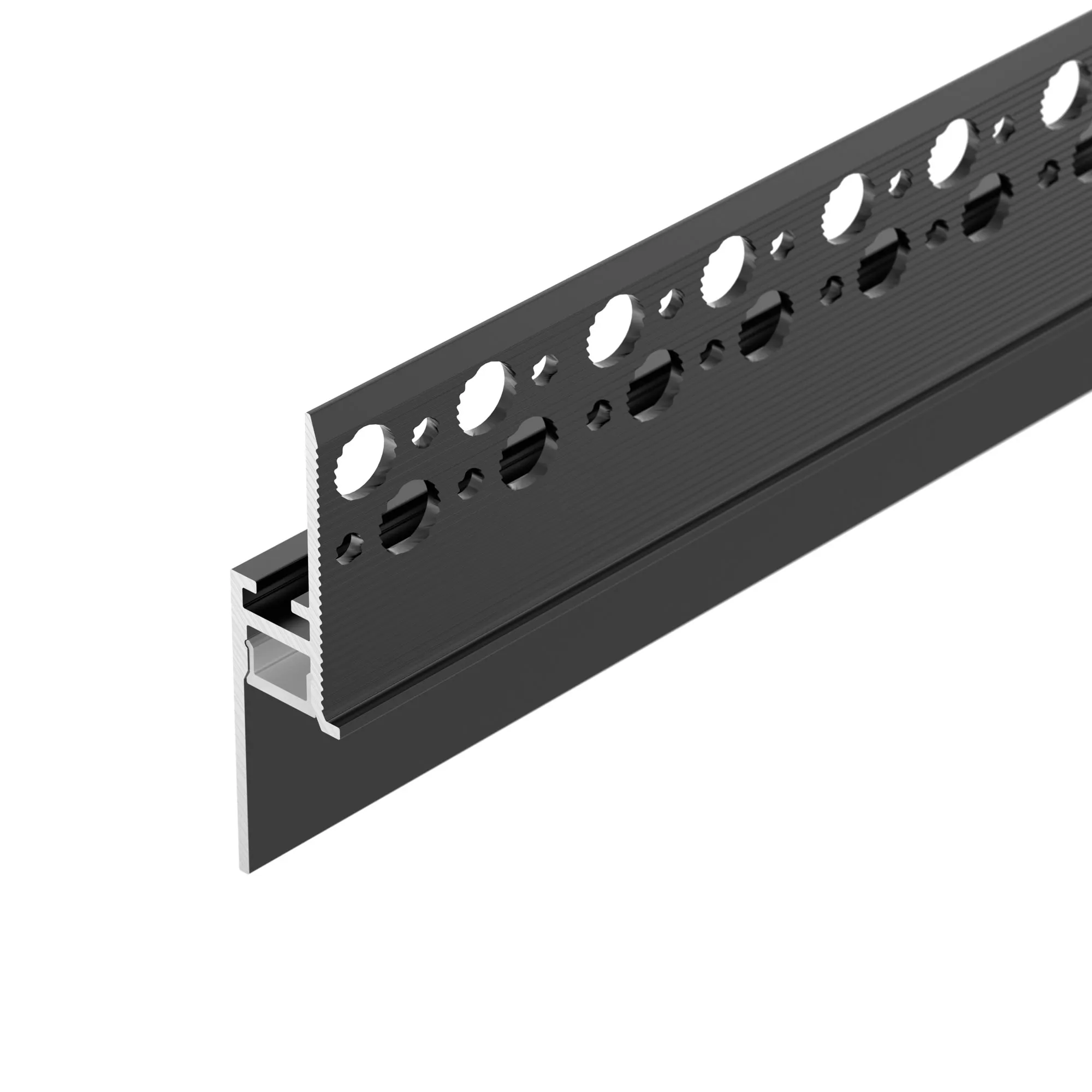 Профиль PLINTUS-FANTOM-H20-2000 BLACK (Arlight, Алюминий) - изображение товара