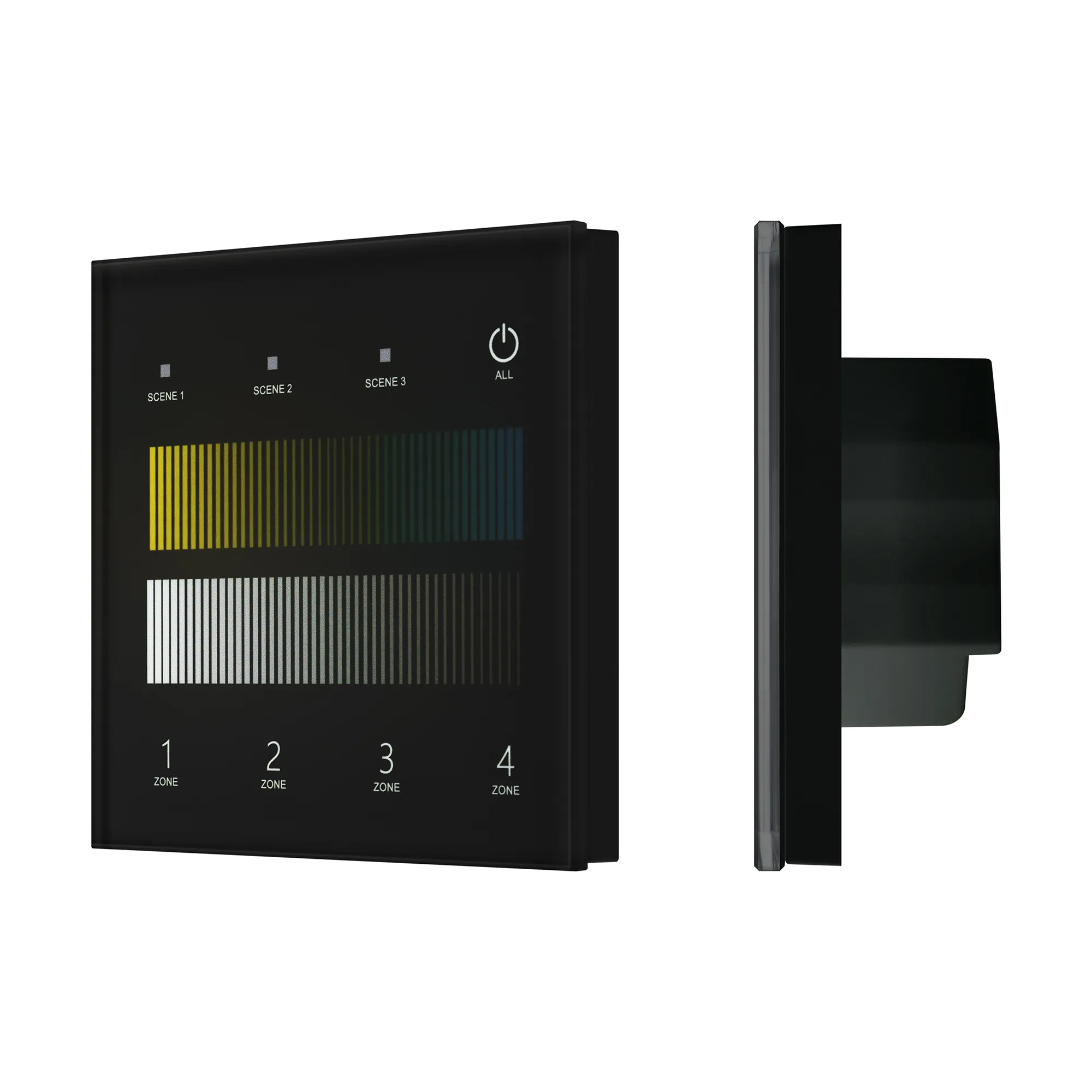 INTELLIGENT ARLIGHT Сенсорная панель SMART-DALI-301-11-4G-3SC-DT8 Черная (230V, встраиваемая, 2.4G) (IARL, IP20 Пластик, 5 лет) - изображение товара