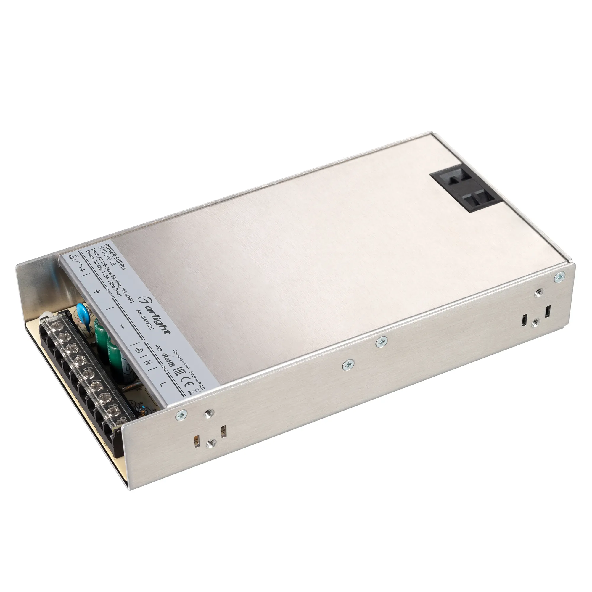 Блок питания HTS-600-48 (48V, 12.5A, 600W) (Arlight, IP20 Сетка, 3 года) - изображение товара